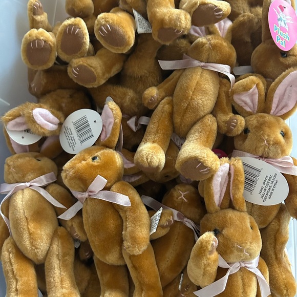 Other - 🐰10 small vintage Brown Bunny plushies